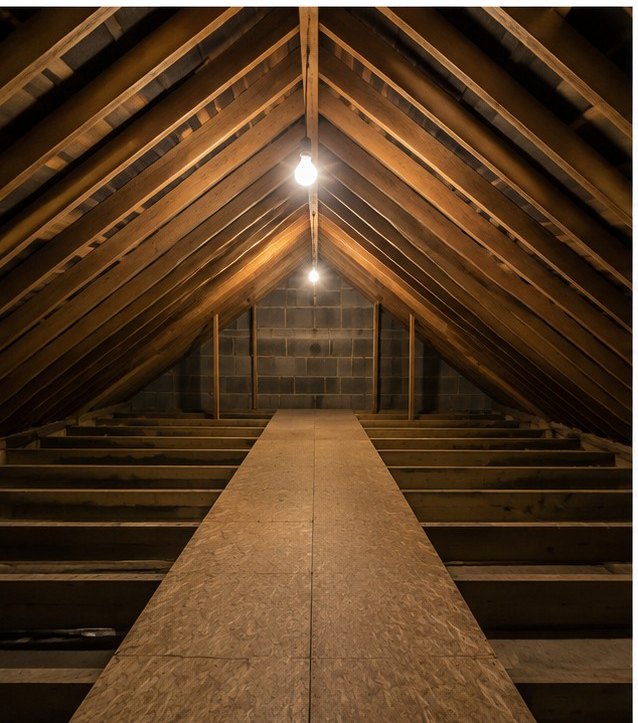 Loft before the combined insulation upgrade in Manchester