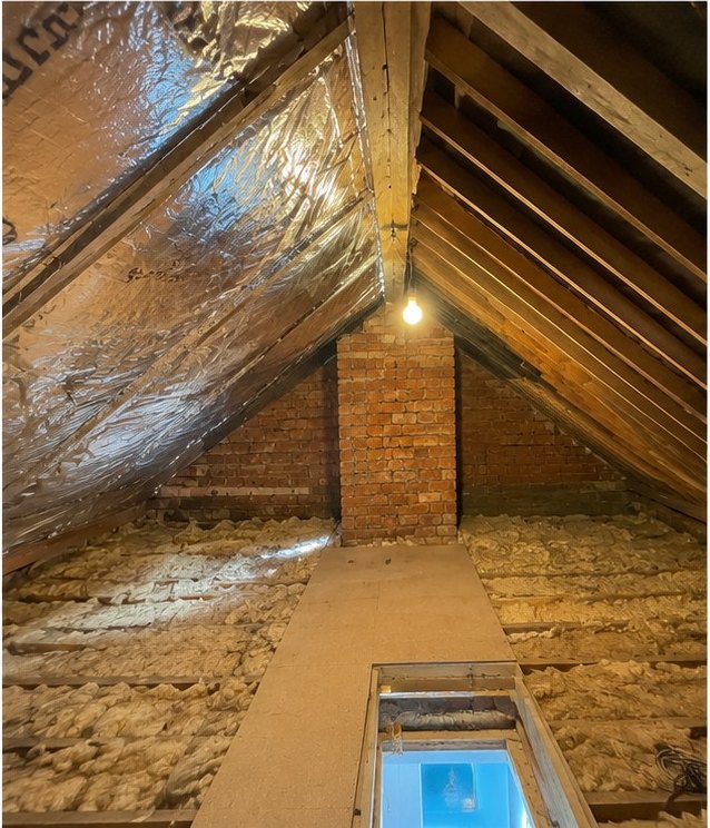 SF19 SuperFOIL being installed across the roof pitch in Birmingham